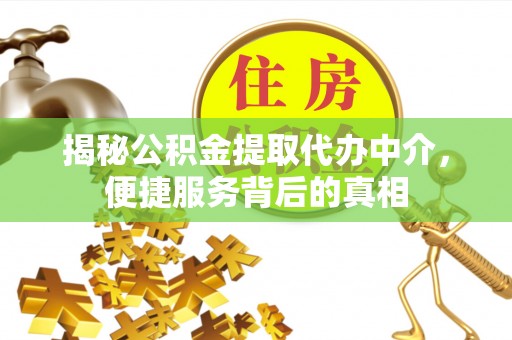 潢川揭秘公积金提取代办中介，便捷服务背后的真相