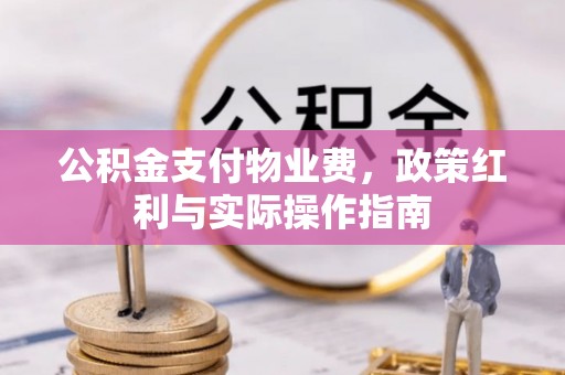 潢川公积金支付物业费，政策红利与实际操作指南