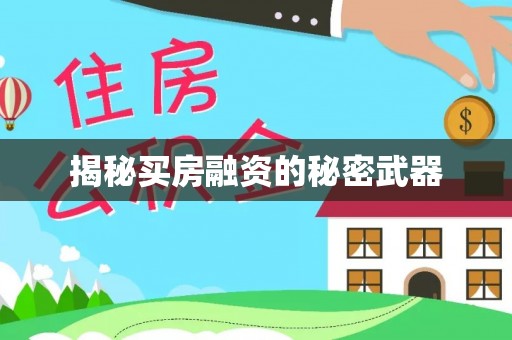 潢川揭秘买房融资的秘密武器