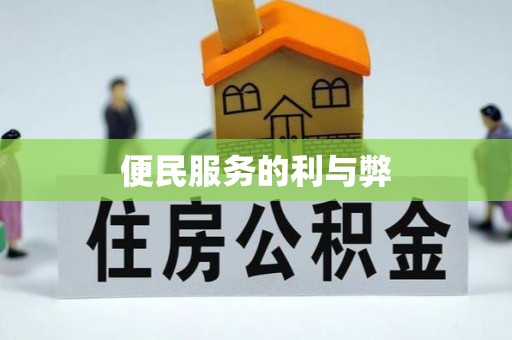 潢川便民服务的利与弊
